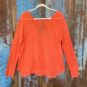 Jennifer Lopez Riviera Chic Coral Scoop Sweater
